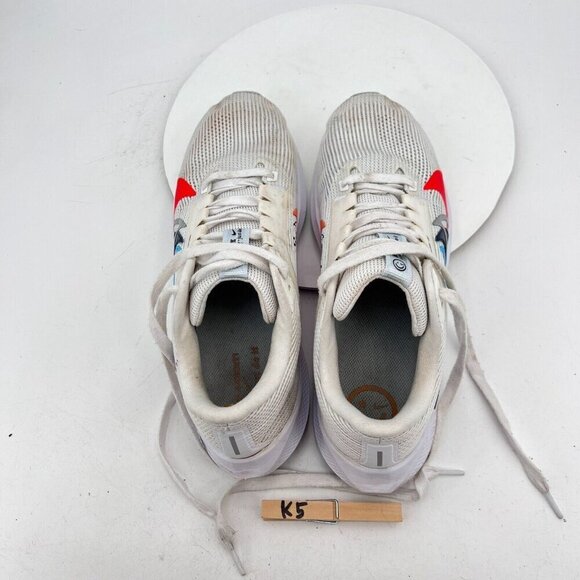 Nike Air Zoom Pegasus 40 Men Sz 12 FB7179-100 White MultiColor Grey Running Shoe - Picture 9 of 12